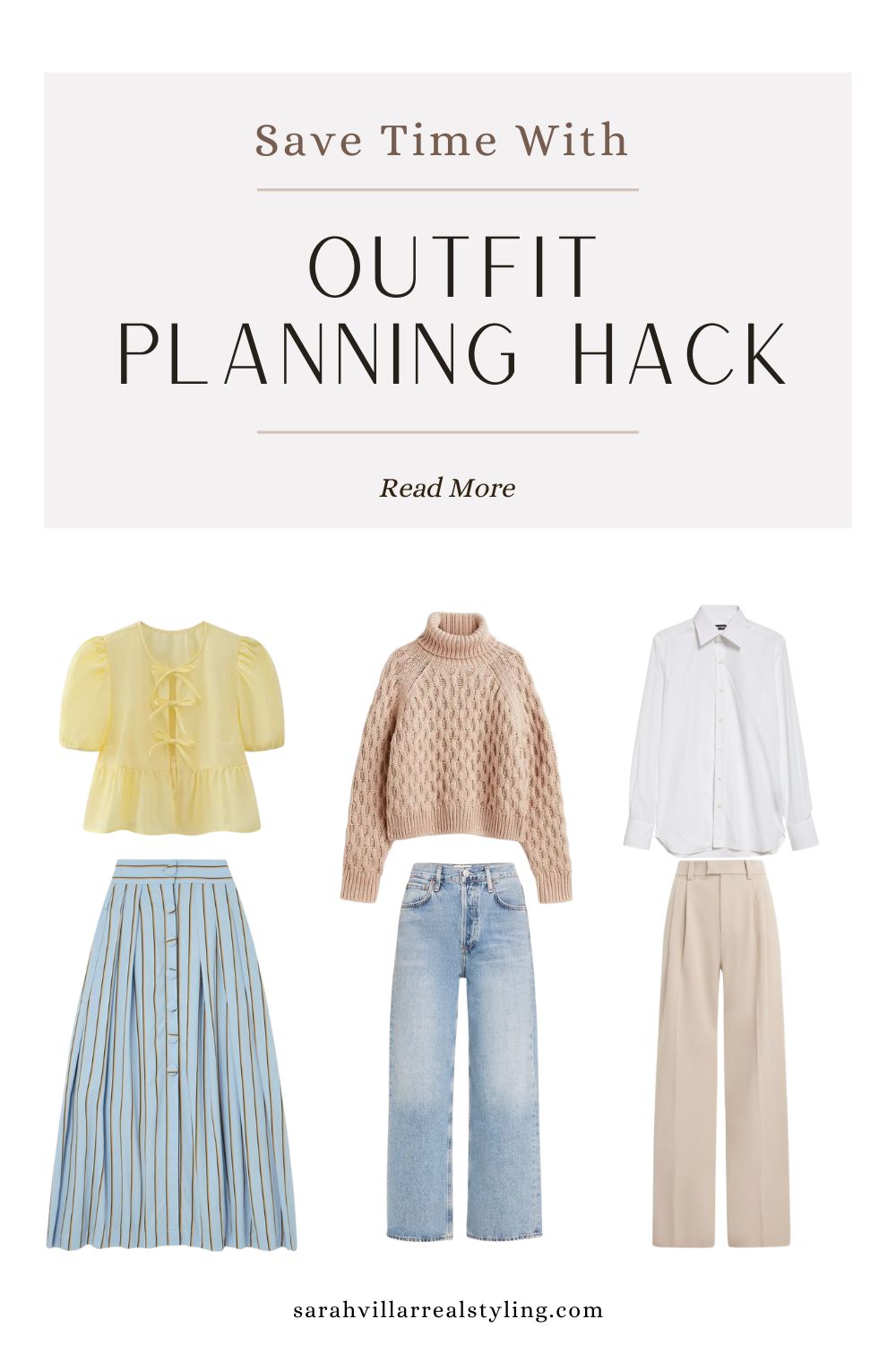 Outfit planning clothing style board