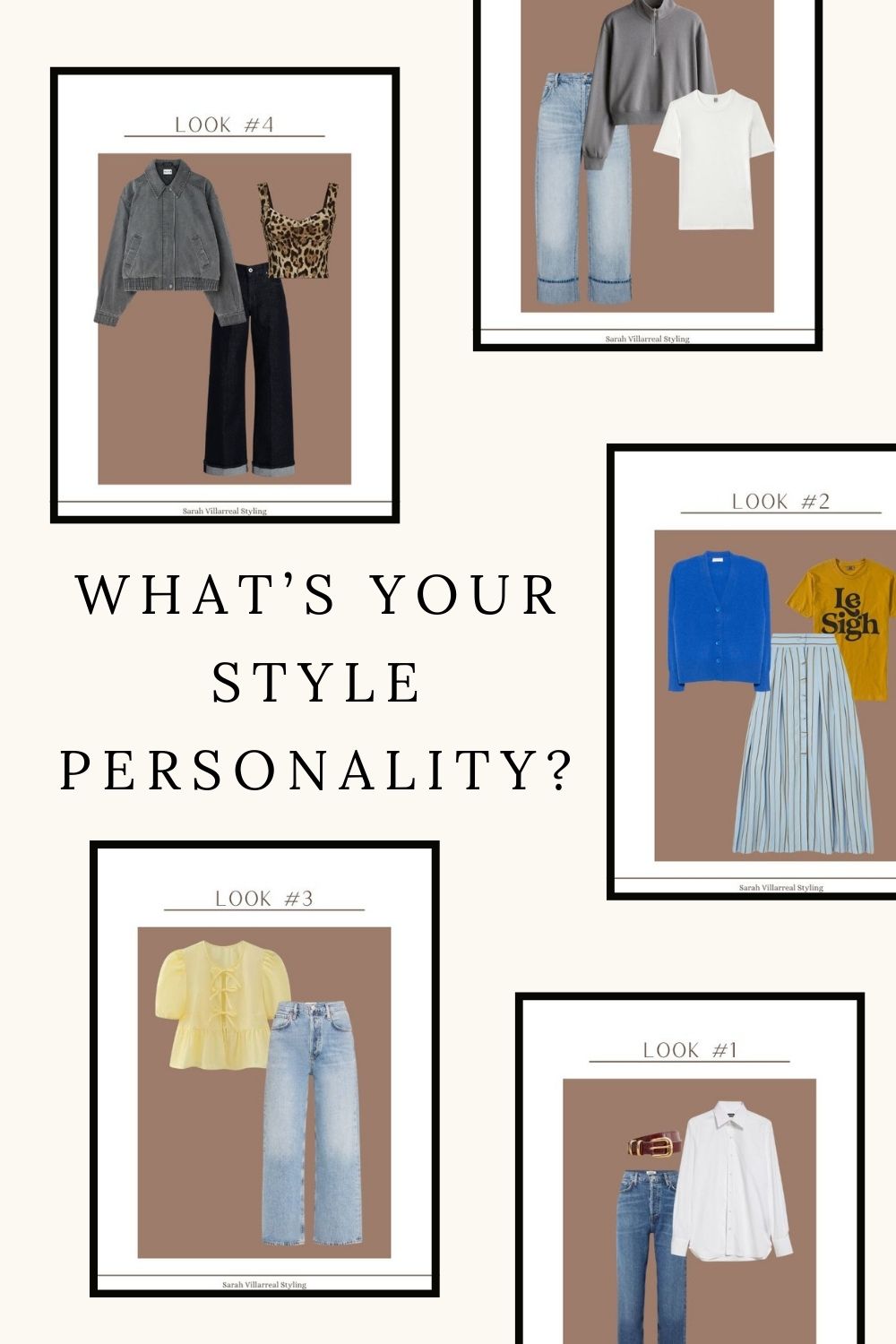 Image of clothing for style personality quiz